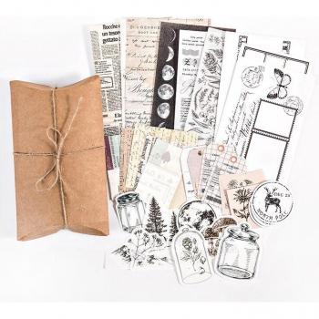 Papel retro para diario y planificador 30 Uds