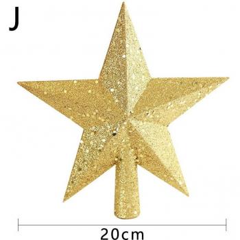Glittering Star Pendant for Christmas Tree Decoration 10/15/20cm