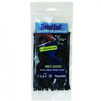 Set de 50 colliers noirs Thomas & Betts TBF272239 – 4,7 × 181 mm