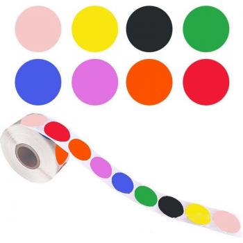 Étiquettes Adhésives Chroma 1 pouce 8 Styles