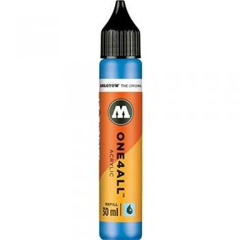 Molotow mo693230 Refill ONE4all, encre de recharge pour marqueurs permanents 30 ml, 1 pièce, bleu choc