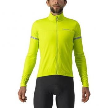 Maglia Castelli Fondo 2 manica lunga verde lime elettrico argento
