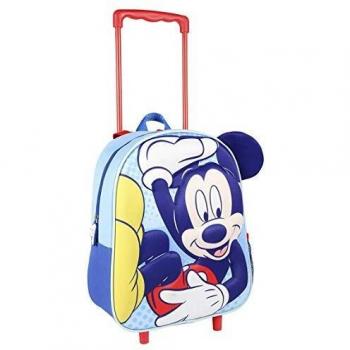 MOCHILA INFANTIL TROLLEY APLICACIONES MICKEY