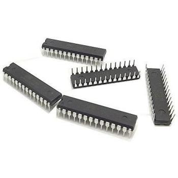 Conjunto de 5 ATmega328P-PU (AT89) 8‑bit, 32 kB Flash, DIP‑28