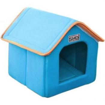 Foldable Soft Winter Leopard Dog Bed