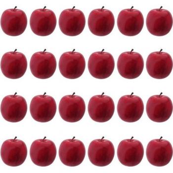 Deko Kugel Apfel rot für Weihnachten, Ø 6,5 cm