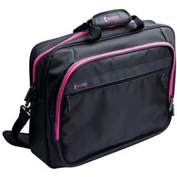 Modische Laptop Tasche 15-16 in Schwarz und Rosa