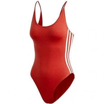 Adidas Abbigliamento Donna in Cotone Rosso/bianco 46