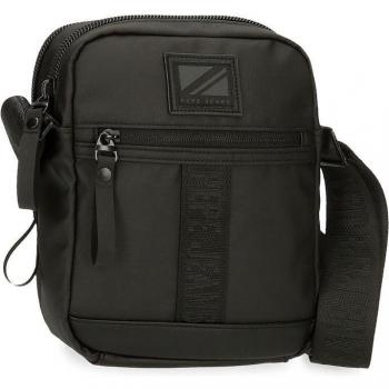 Bandolera dos compartimentos Pepe Jeans Hoxton negro