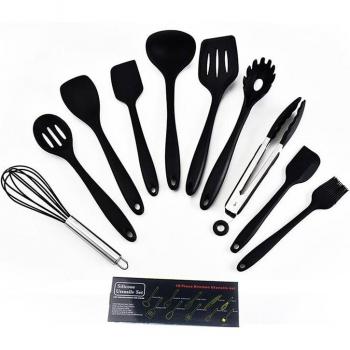 Set de cuisine en silicone, 10 ustensiles haute température