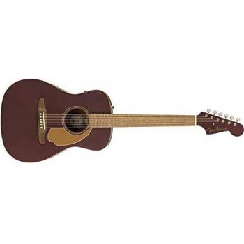 Fender Malibu Player AE Guitar, Walnut Fingerboard, Burgundy Satin