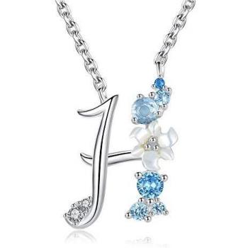 Collier Initial H en Argent Fin avec Oxyde de Zircon