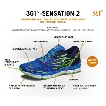 Calzoni 361 Degrees SENSATION 2 Uomo Sapphire/Gecko 42 EU