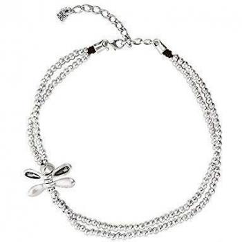 Collar Unode50 Libélula 40cm. cristal gris metalizado