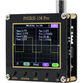 138pro 2.4 Inch Digital Oscilloscope with Auto Adjust and Square Wave Signals