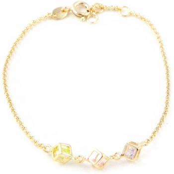 Radiant Rainbow Gold Bracelet “Alchimie” – 4 mm