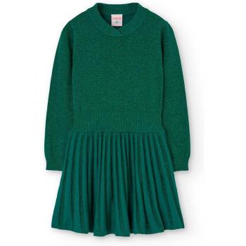 Robe plissée en tricot pour fille