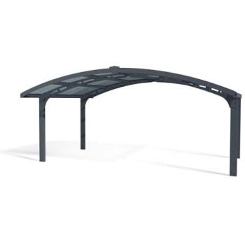 Cochera Aluminio Canopia Arizona Wave – Dos posiciones