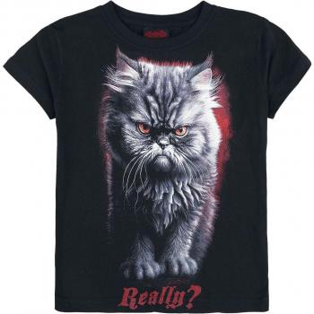 T‑shirt Spiral Kids Gestion de Colère 128-134-176 Filles Noir