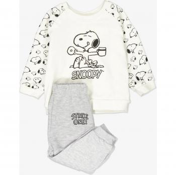 Snoopy Survêtement Blanc pour Bébé – 12M