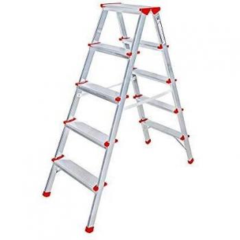 MUNK Stehleiter 2x5 Stufen beidseitig