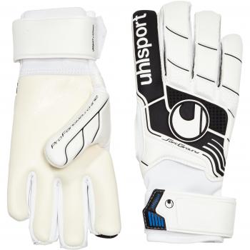 UHLSPORT Soft HN Torwarthandschuh 8,5 – Kombinationsfarben Weiß/Schwarz/Blau