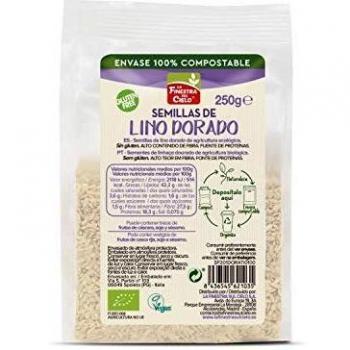 Semillas de lino dorado bio 250g La Finestra Bioclub