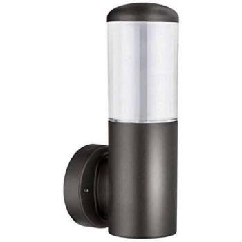 Lampada Murale Outdoor Azafran 1XE27, Grigio, Policarbonato, IP44