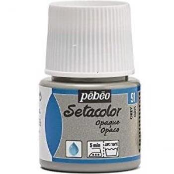Peinture textile Pébéo Setacolor opaque Gris 45 ml