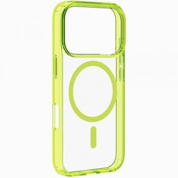 Protezione Iconic Mag Lime per iPhone 17 Pro – Trasparente