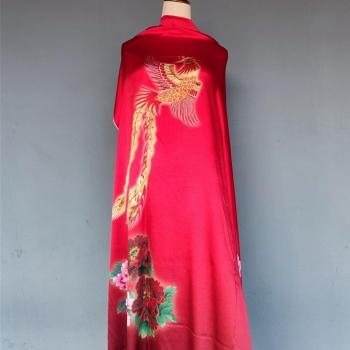 19M Charmeuse Silk with Phoenix and Peony Pattern
