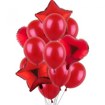 14 pièces Ballons Métalliques Chromés Décor