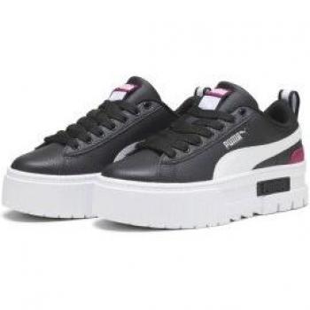 Scarpe Puma Mayze Lth 36 junior nere bianche rosa