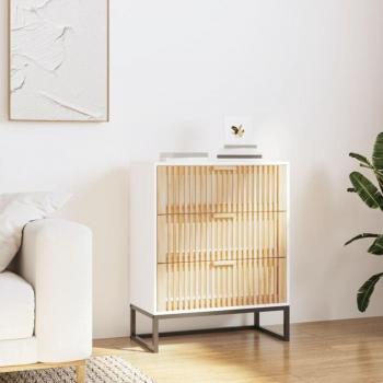 Credenza Minimalista Bianca 60x30x75 cm in Legno