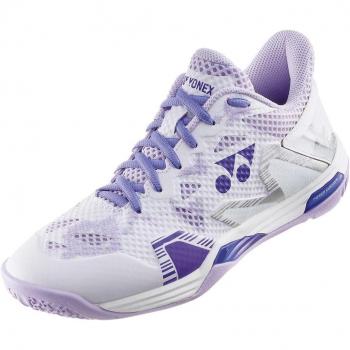 Chaussures d’entrainement badminton 23 cm, Power Cushion Eclipse, femme, blanc‑violet