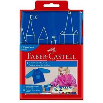 Faber-Castell Malschürze, blau, für Kinder, Einheitsgröße