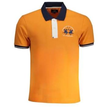 Orange Short Sleeve Polo – Male, Size Small