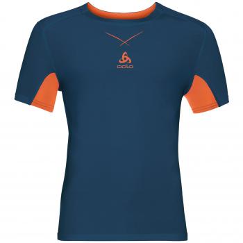 Camiseta Odlo S/S Crew Neck Ceramicool, Hombre, Azul
