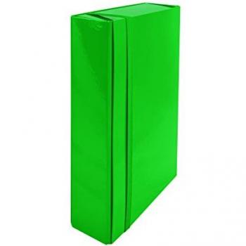 Cartone Portapagine Iris 8 cm Verde – Formato A4 con Elastico Piatto
