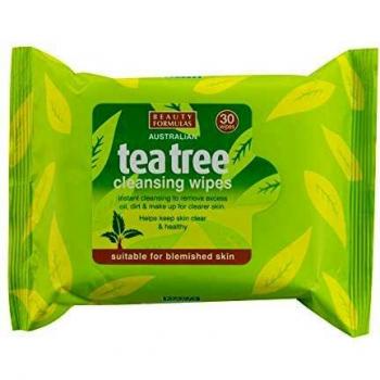 Beauty Formulas Australian Tea Tree Cleansing Wipes 30'S