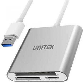 Lecteur de cartes mémoire Unitek Y-9313 USB 3.0 All-in-One 5 Gbps, SD/microSD/CF