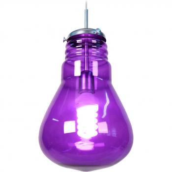 Ampoule suspendable en verre à l'aluminium, 28 × 88 cm