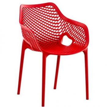 CLP Stapelstuhl Air XL, Kunststoff, 44 cm Sitzhöhe, rot