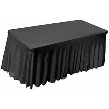 Nappe de Table Noire 162 cm pour Événements