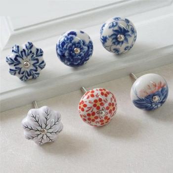 Boutons décoratifs en céramique pour placards
