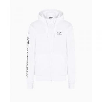 EA7 Regular Fit Sweatshirt in Weiß