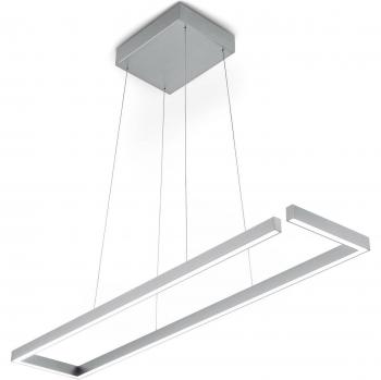 Lámpara Colgante Knapstein Marisa 100×20 cm, LED, Finura Níquel Mate