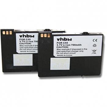 Batterie de remplacement vhbw pour Telekom T-Sinus 701M, 701A (2x)