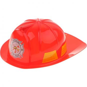 Déguisement de pompier avec casque rouge