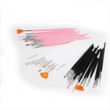 Gel Nail Art Tool 15PCS Brush Set for Painting and Dotting